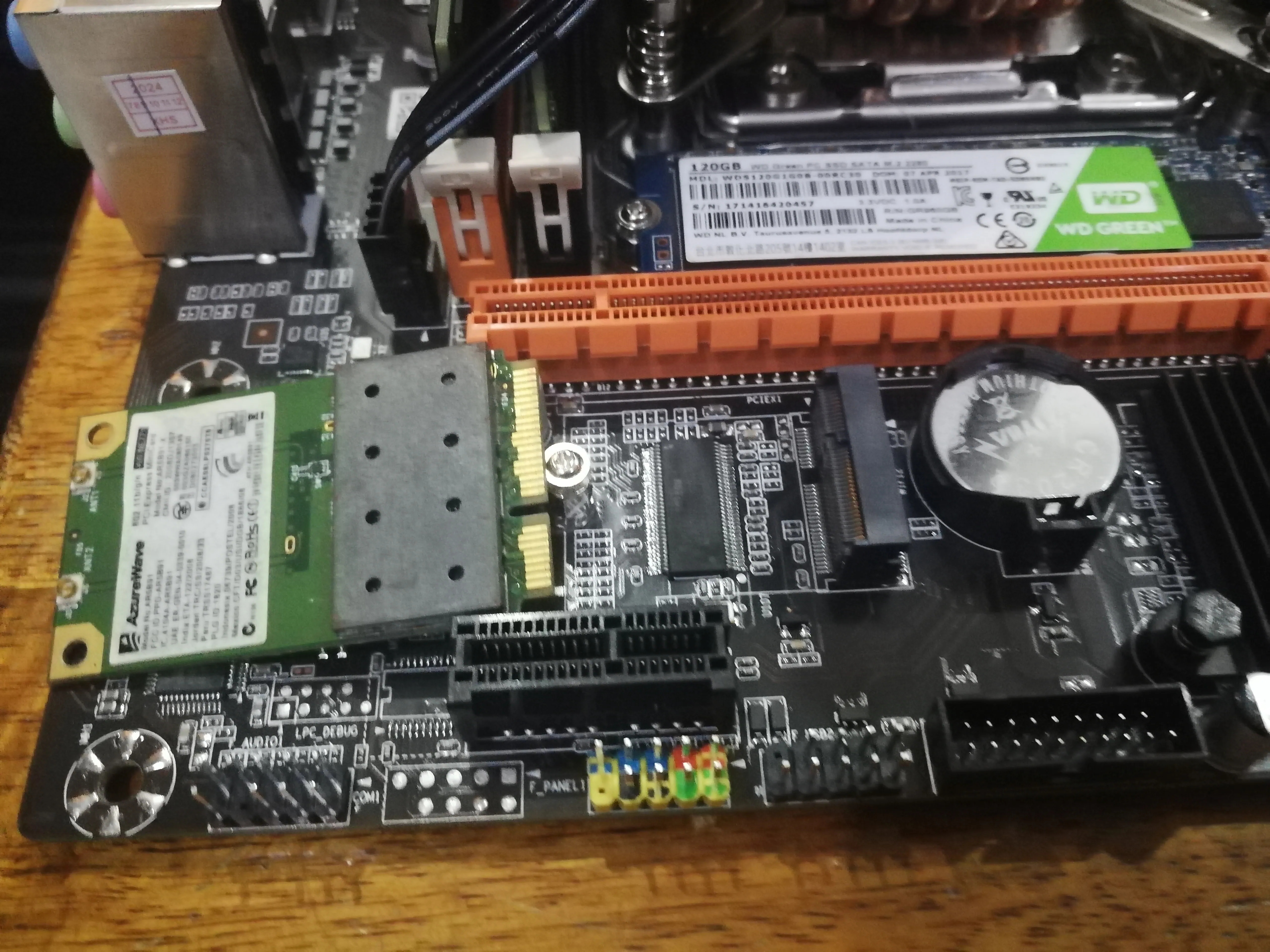 M.2 network card installation failed