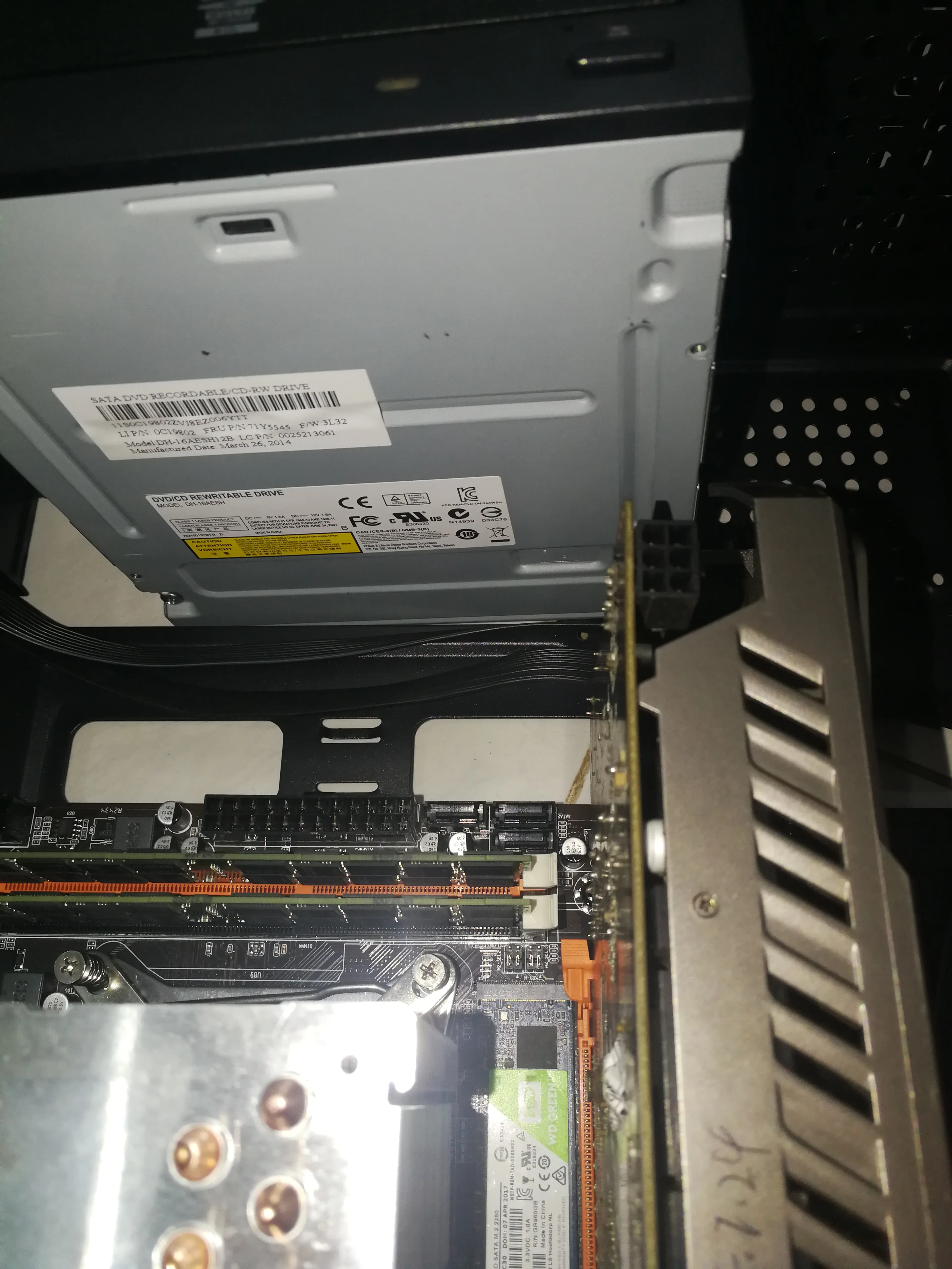 Find a way to install the optical drive