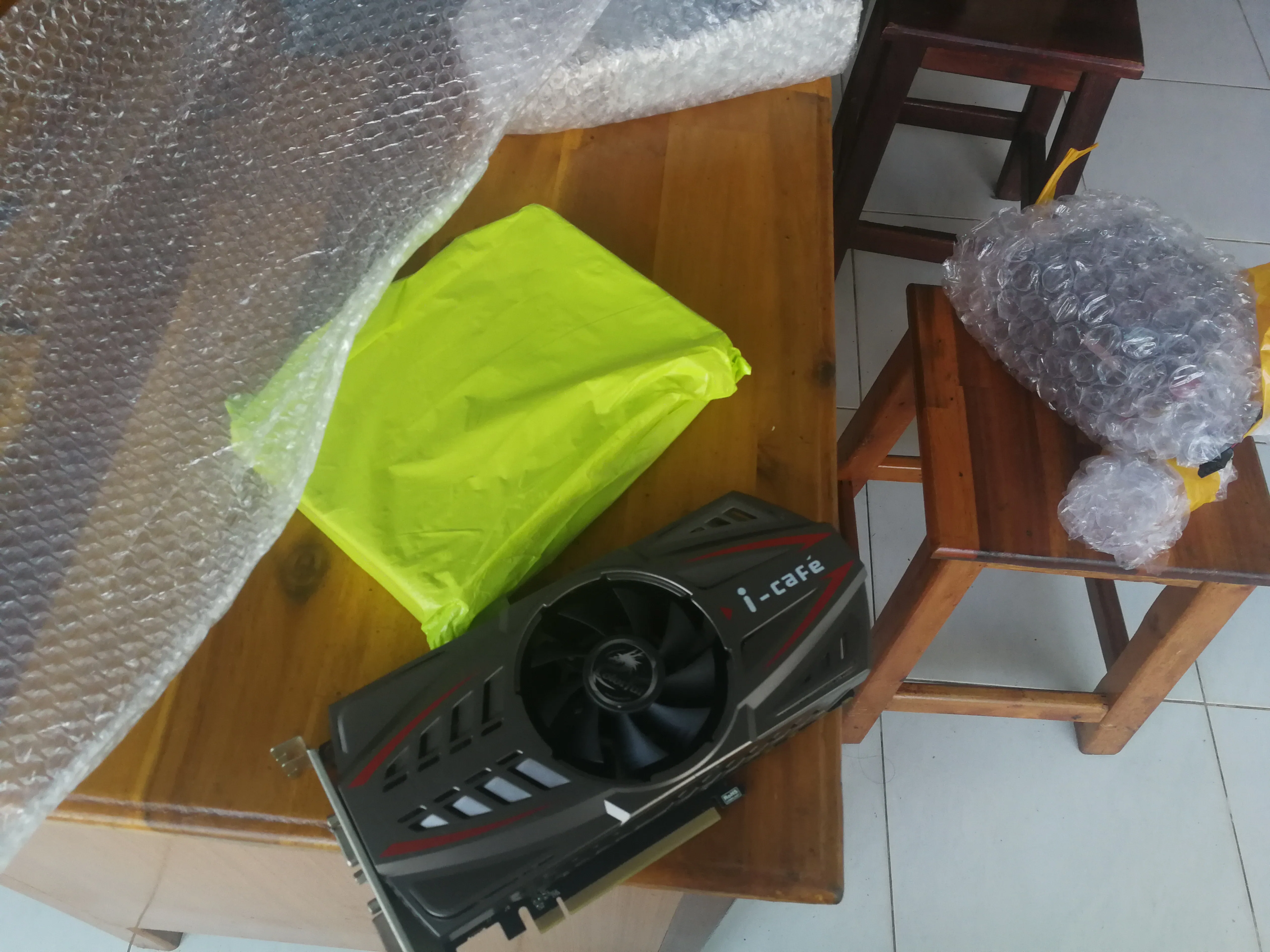 Front of the MSI GTX750 graphics card